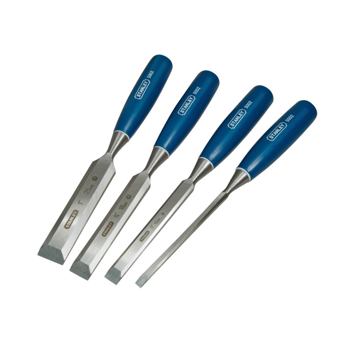 STANLEY Hand Tools 5002 Bevel Edge Chisel Set, 4 Piece STA016129