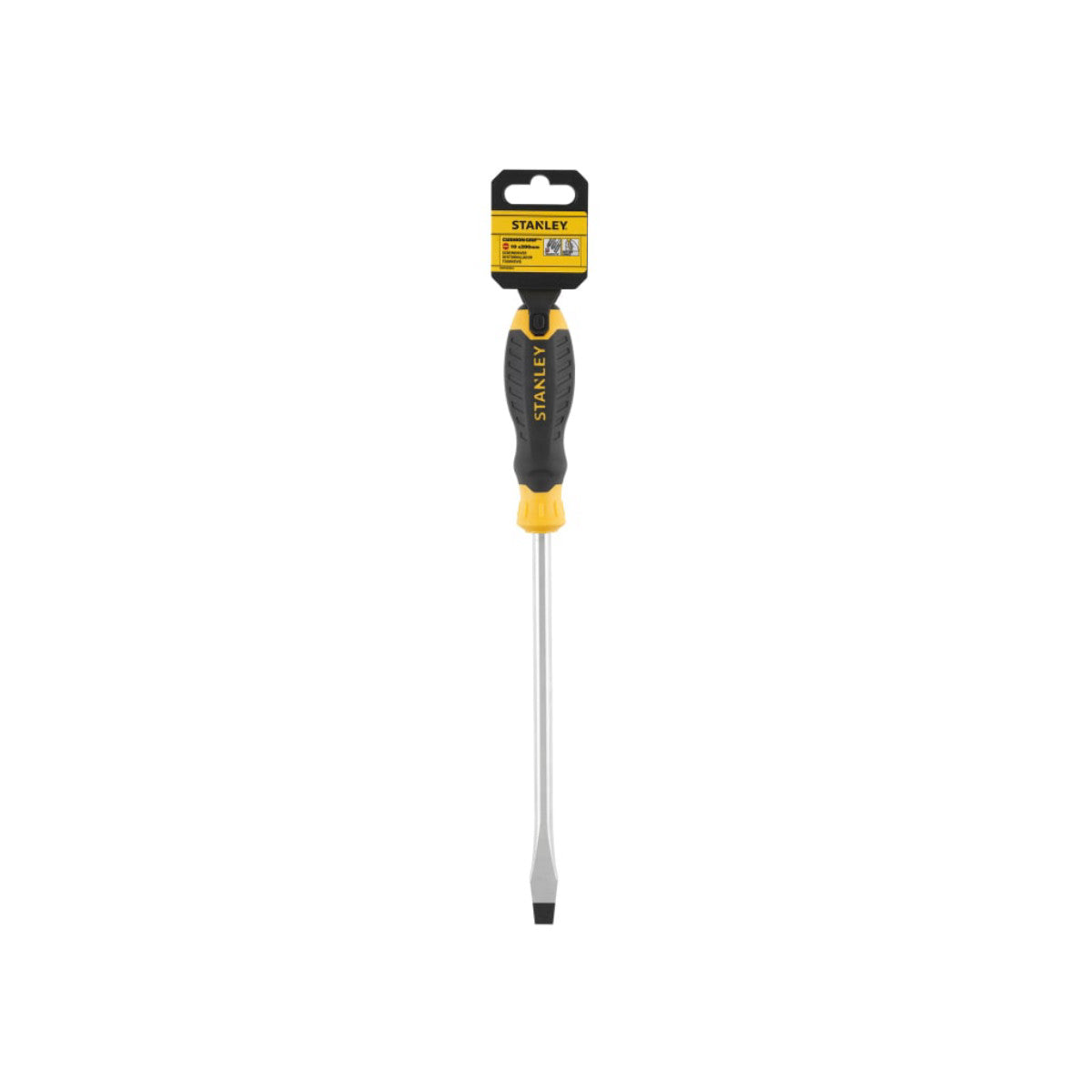 STANLEY Hand Tools CUSHION GRIP Screwdriver Flared Tip 10 x 200mm STA016150S