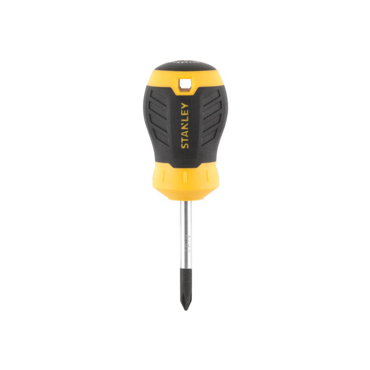 STANLEY Hand Tools CUSHION GRIP Stubby Screwdriver Phillips Tip PH1 x 45mm STA016154S