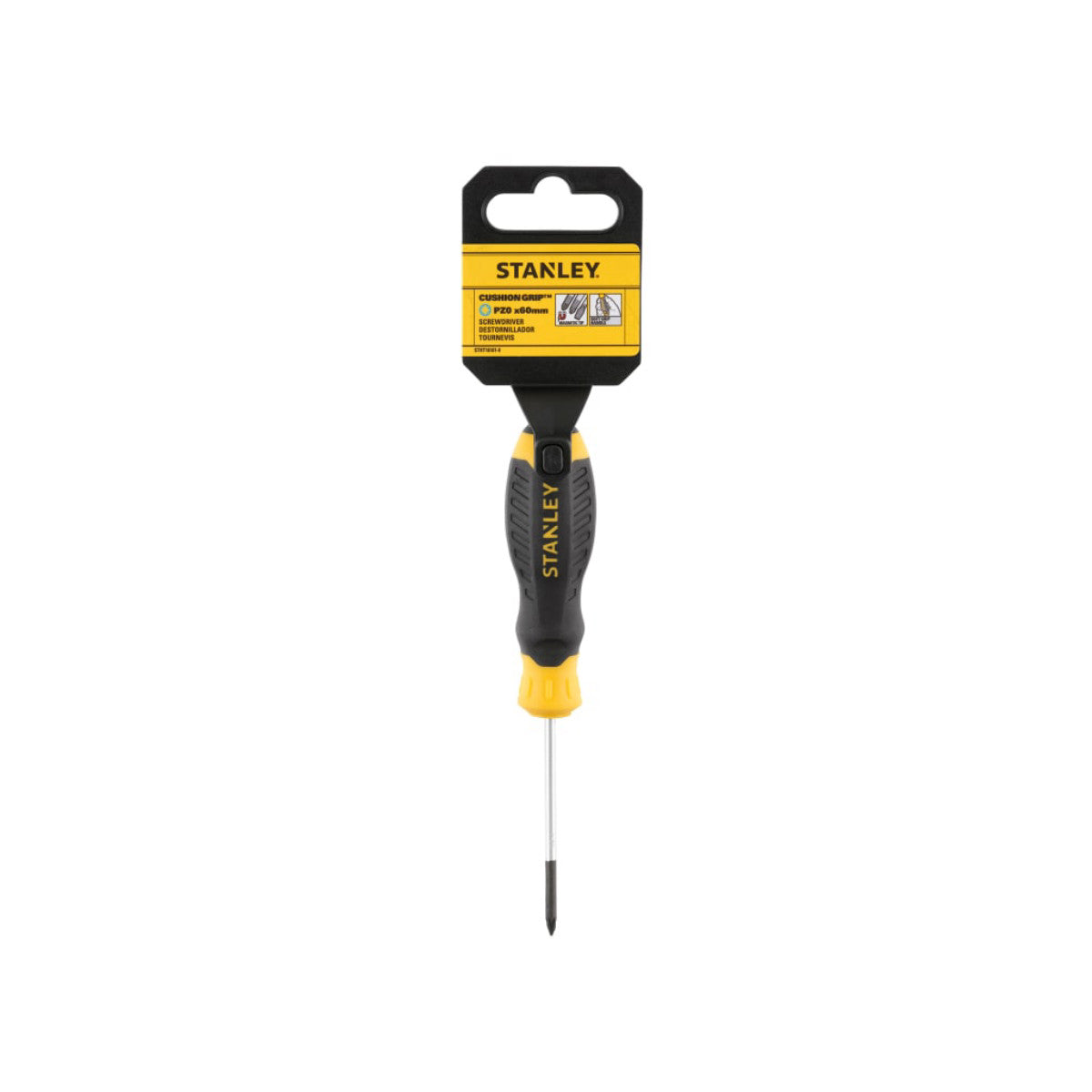 STANLEY Hand Tools CUSHION GRIP Screwdriver Pozidriv Tip PZ0 x 60mm STA016161S