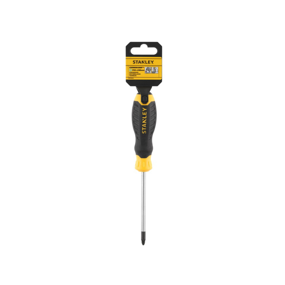 STANLEY Hand Tools CUSHION GRIP Screwdriver Pozidriv Tip PZ2 x 100mm STA016163S
