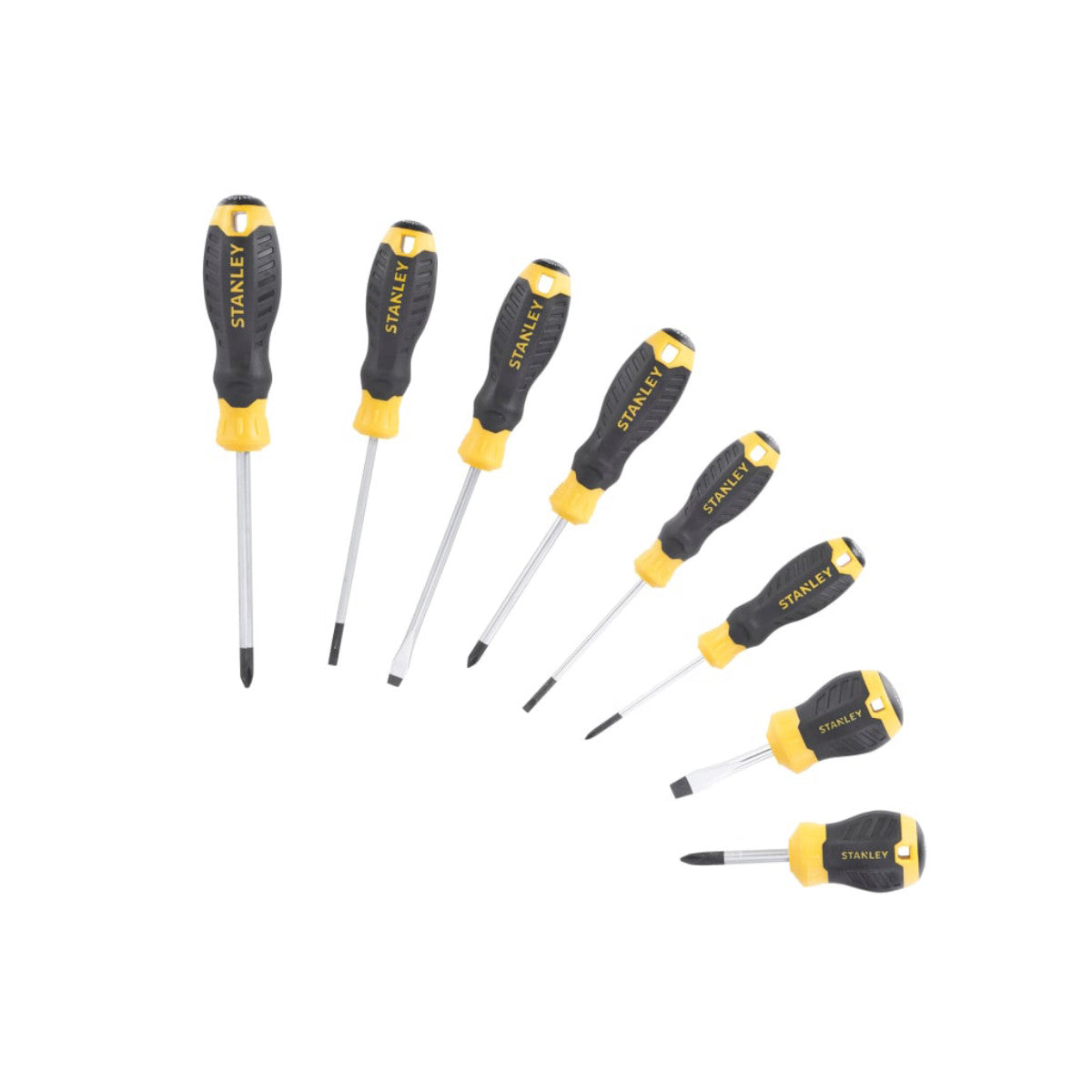 STANLEY Hand Tools CUSHION GRIP Screwdriver Set, 8 Piece STA016167