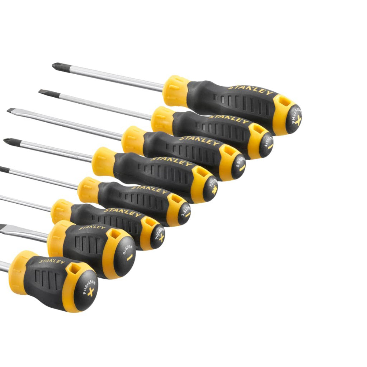 STANLEY Hand Tools CUSHION GRIP Screwdriver Set, 8 Piece STA016167