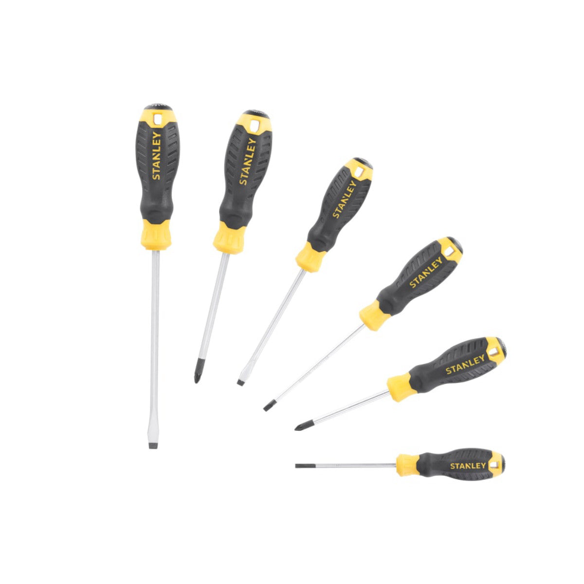 STANLEY Hand Tools CUSHION GRIP Screwdriver Set, 6 Piece STA016172