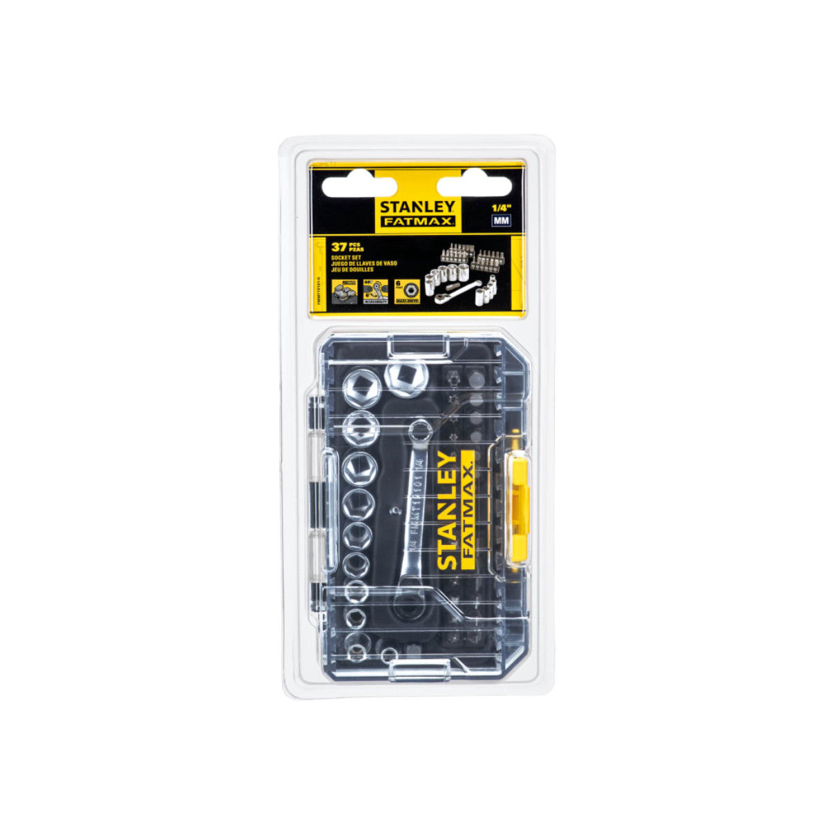 STANLEY Hand Tools FatMax PRO-STACK 1/4in Socket & Bit Set, 37 Piece STA019101