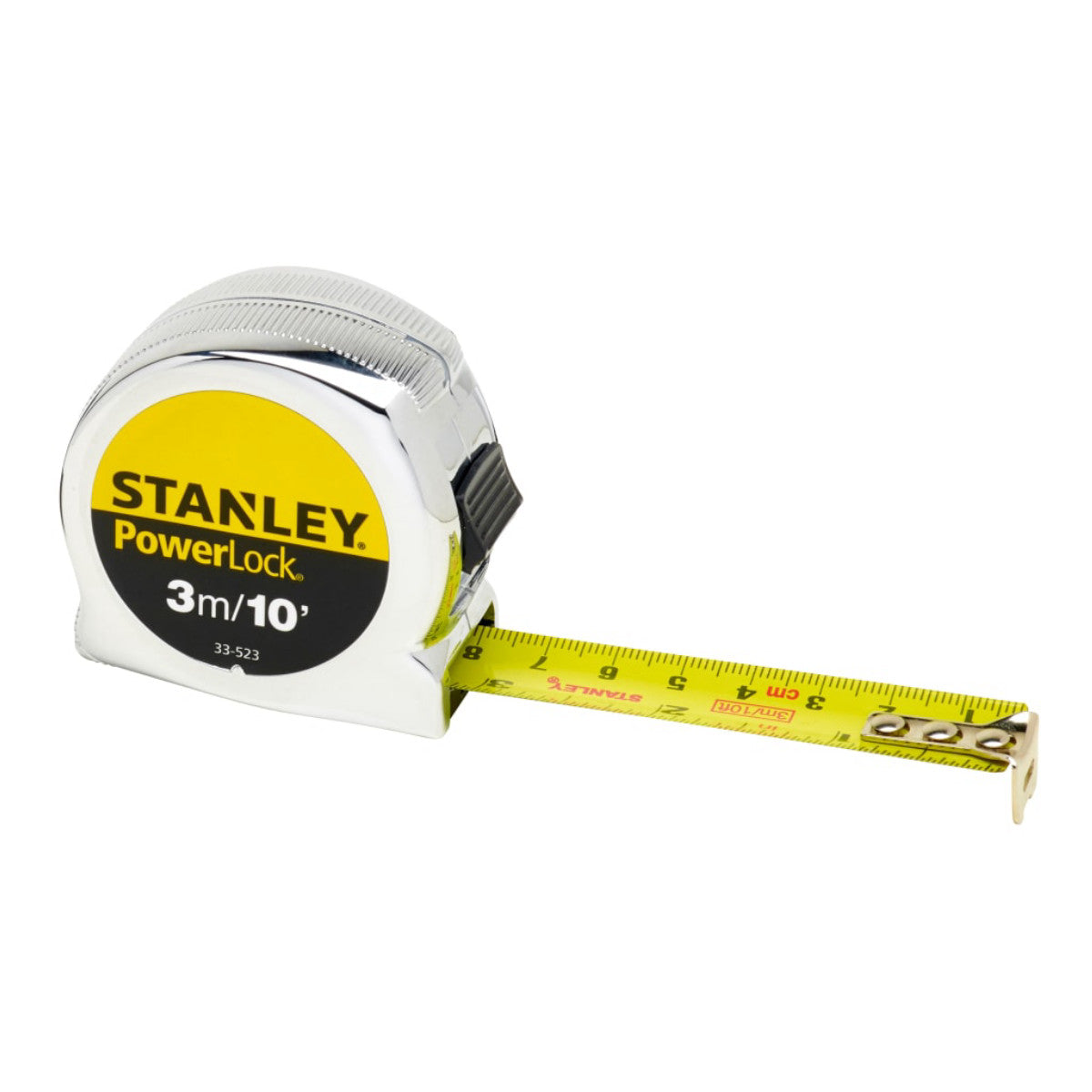STANLEY Hand Tools PowerLock Classic Pocket Tape 3m/10ft (Width 19mm) STA033523
