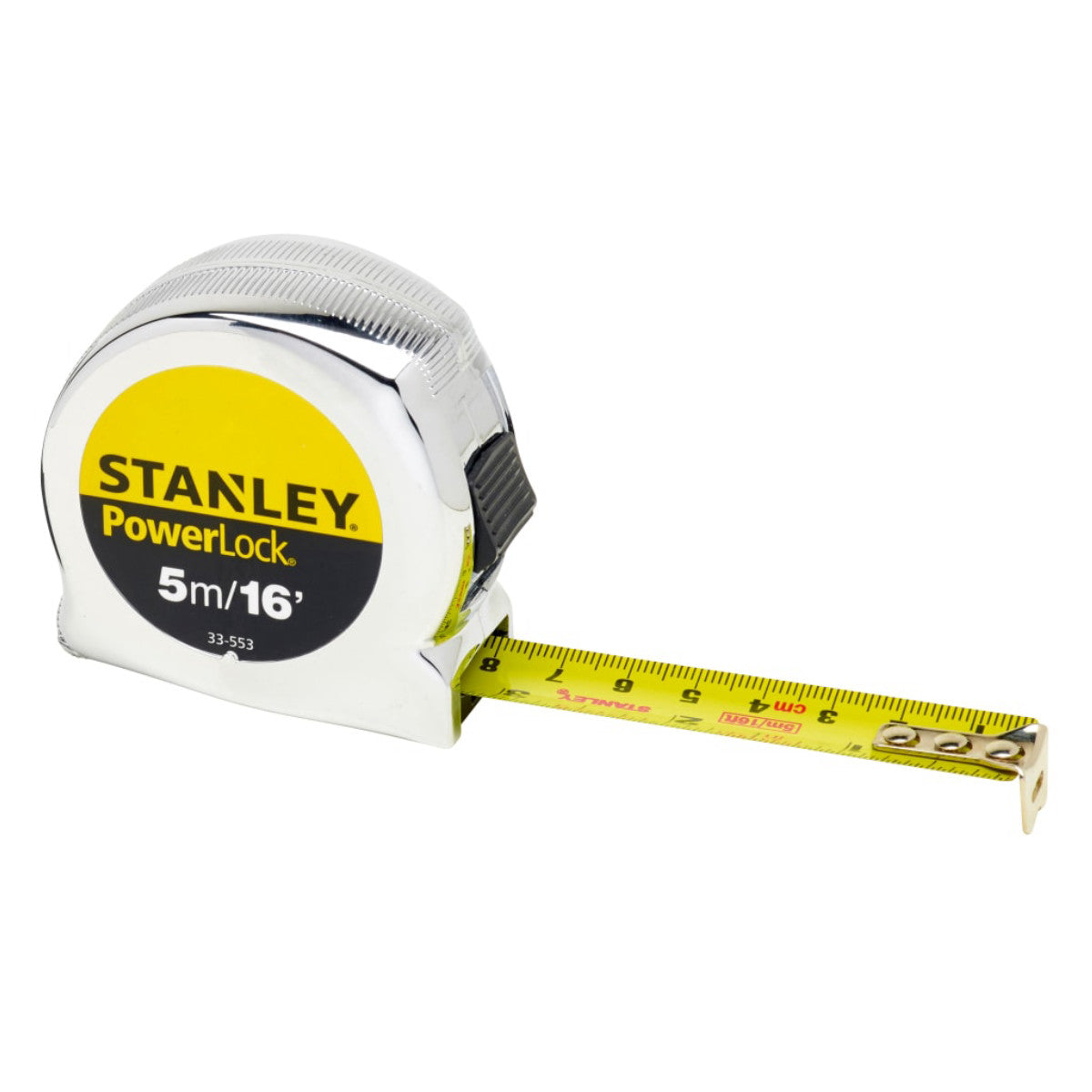 STANLEY Hand Tools PowerLock Classic Pocket Tape 5m/16ft (Width 19mm) STA033553