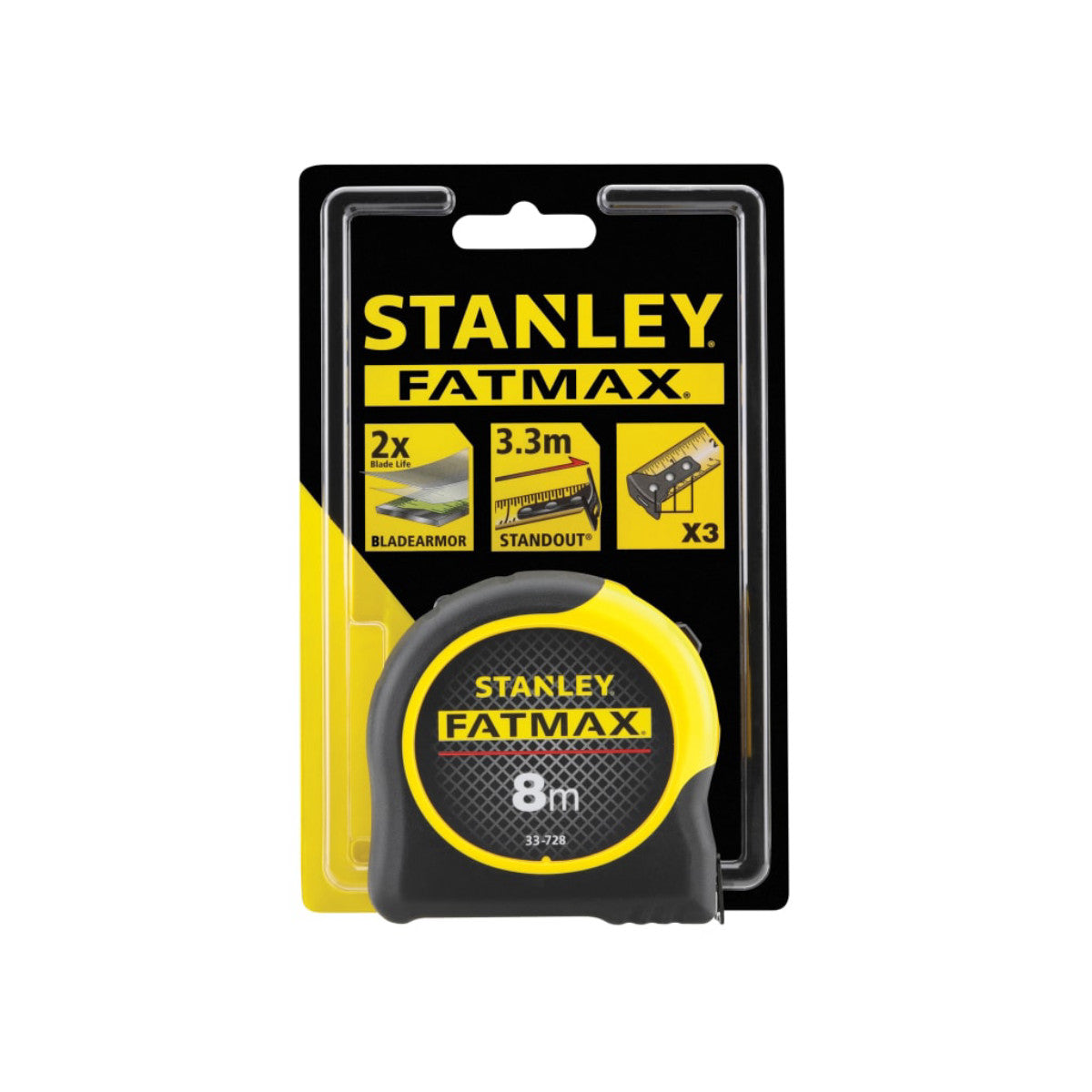 STANLEY Hand Tools FatMax BladeArmor Tape 8m (Width 32mm) (Metric only) STA033728