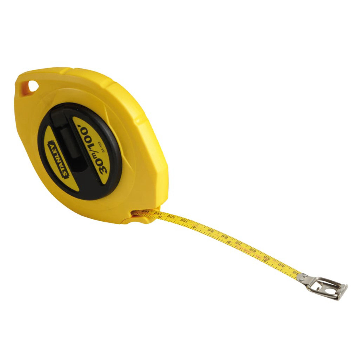 STANLEY Hand Tools Closed Case Steel Long Tape 30m/100ft (Width 10mm) STA034107