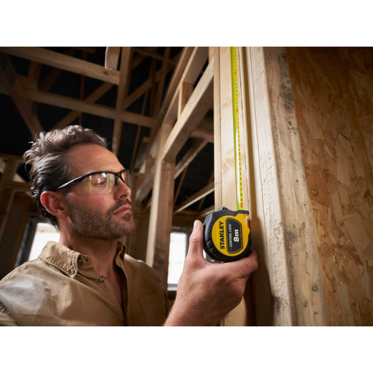 STANLEY Hand Tools CONTROL-LOCK Pocket Tape 8m (Width 25mm) (Metric only) STA037232