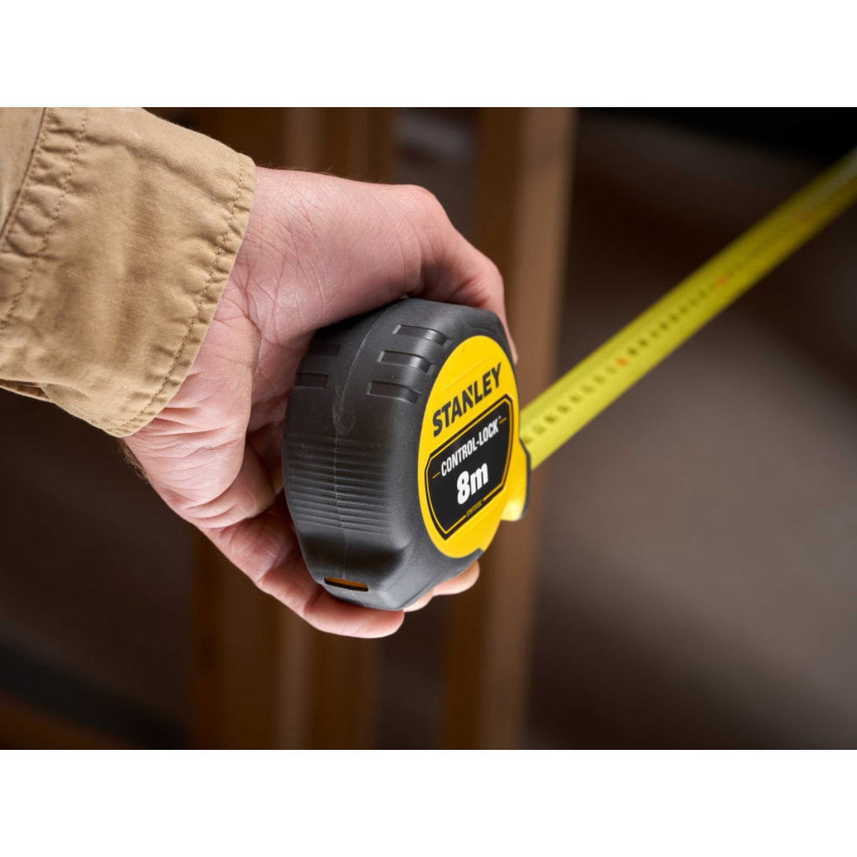 STANLEY Hand Tools CONTROL-LOCK Pocket Tape 8m (Width 25mm) (Metric only) STA037232