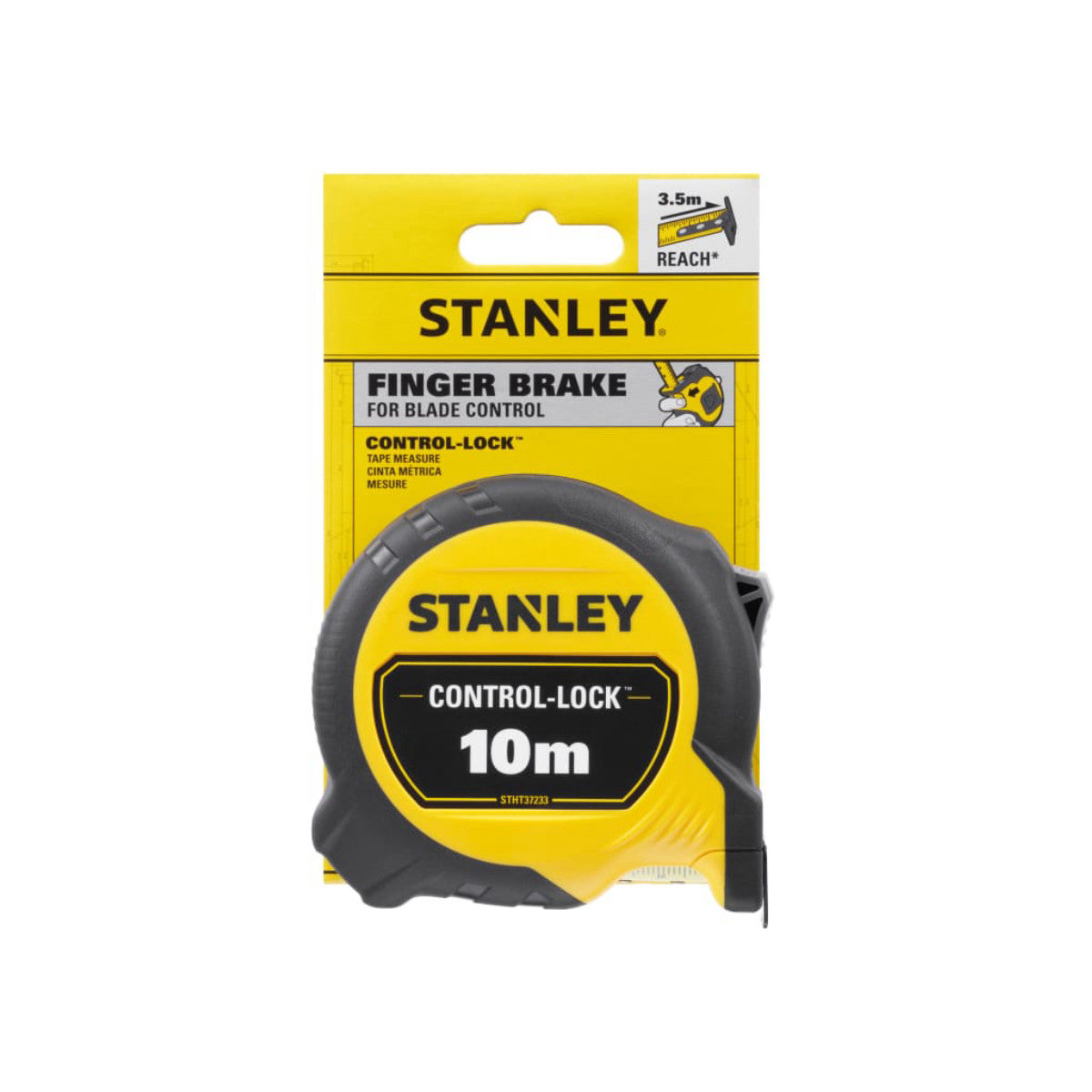 STANLEY Hand Tools CONTROL-LOCK Pocket Tape 10m (Width 25mm) (Metric only) STA037233