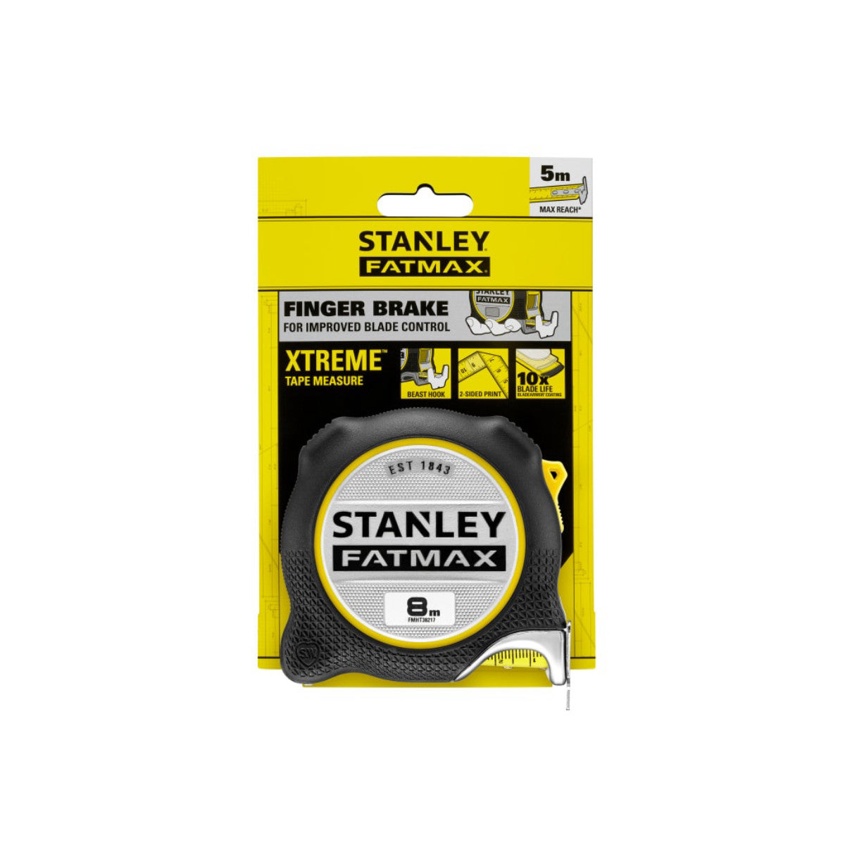 STANLEY Hand Tools FATMAX XTREME Tape Measure 8m (Width 32mm) (Metric only) STA038217
