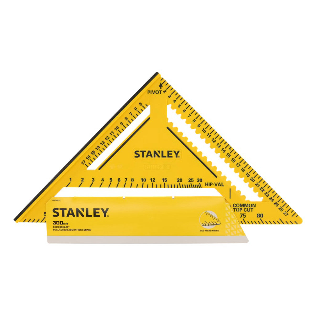 STANLEY Hand Tools QUICKSQUARE Dual Colour ABS Rafter Square 300mm STA046013