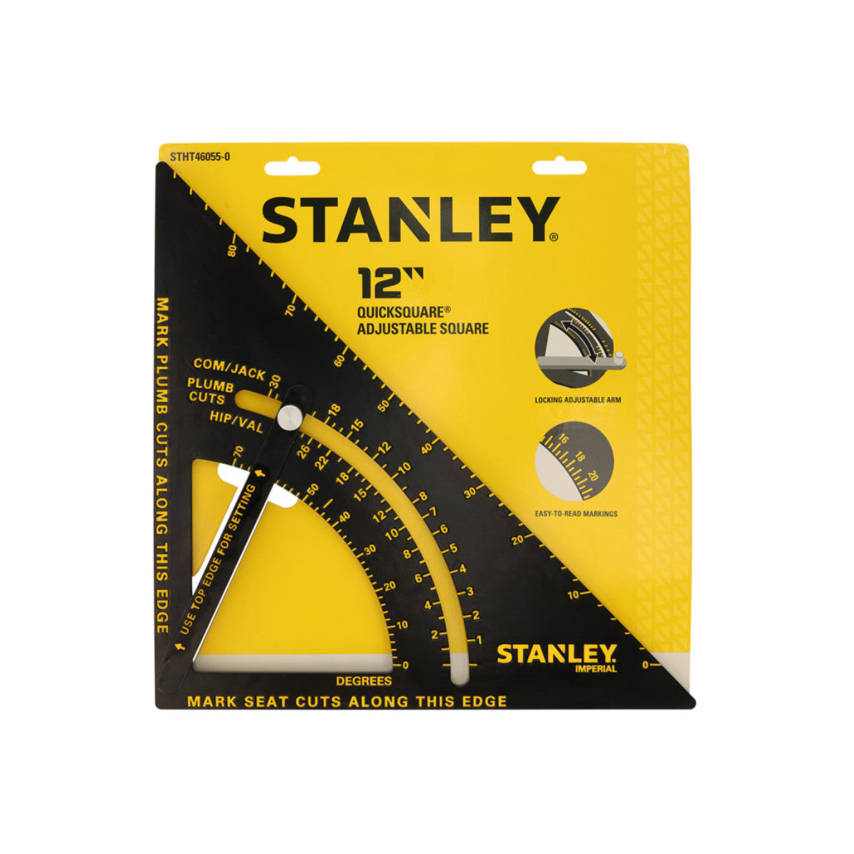STANLEY Hand Tools Imperial Adjustable QUICKSQUARE 12in STA046055
