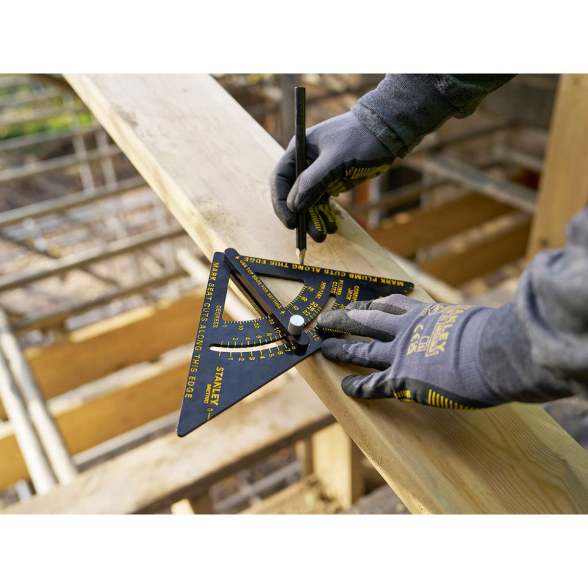 STANLEY Hand Tools Metric Adjustable QUICKSQUARE 180mm STA046056