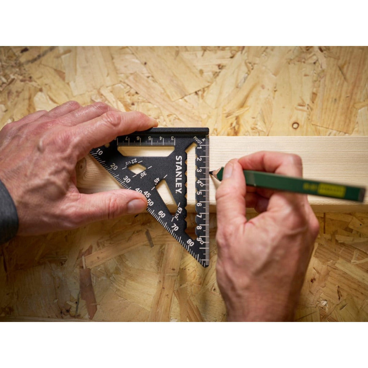STANLEY Hand Tools FatMax QUICKSQUARE Premium Trim Square 110mm STA046100