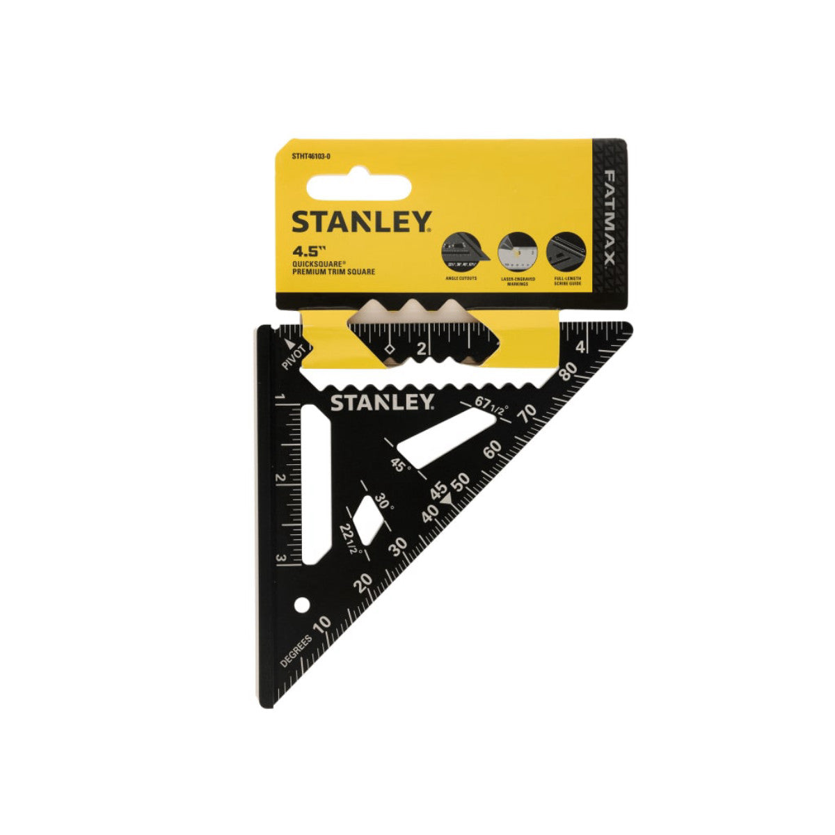 STANLEY Hand Tools FatMax QUICKSQUARE Premium Trim Square 4.5in STA046103