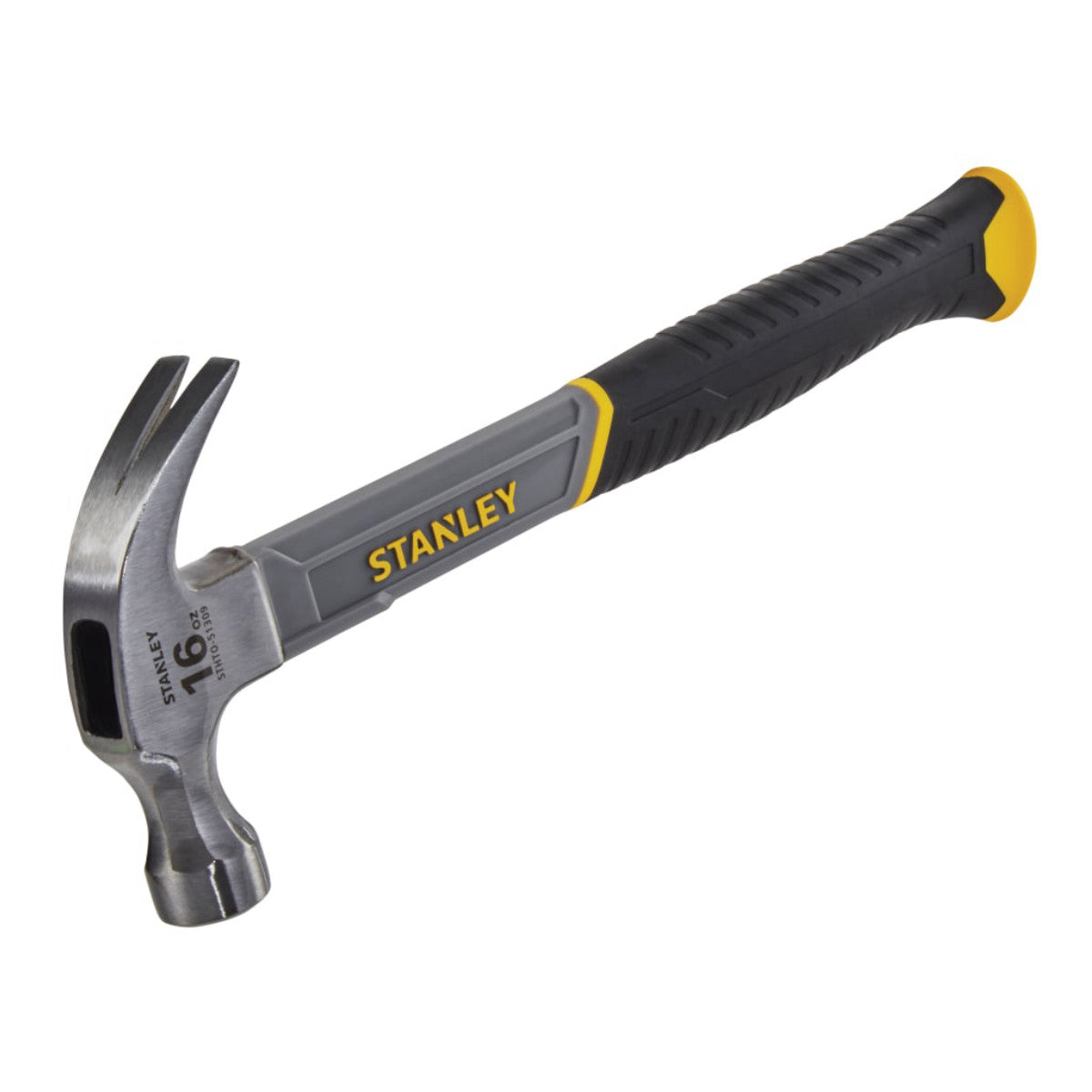 STANLEY Hand Tools Curved Claw Hammer Fibreglass Shaft 450g (16oz) STA051309