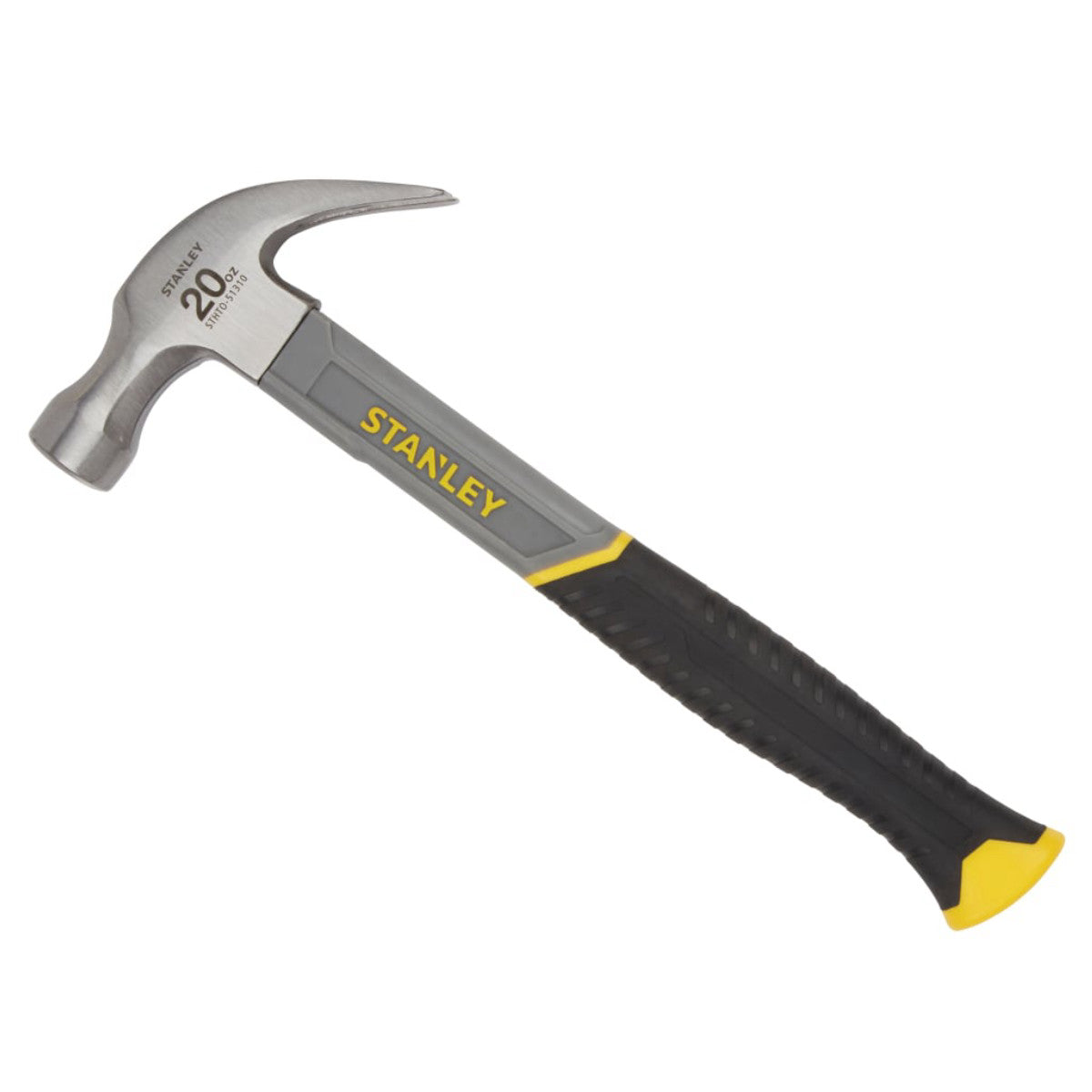 STANLEY Hand Tools Curved Claw Hammer Fibreglass Shaft 570g (20oz) STA051310