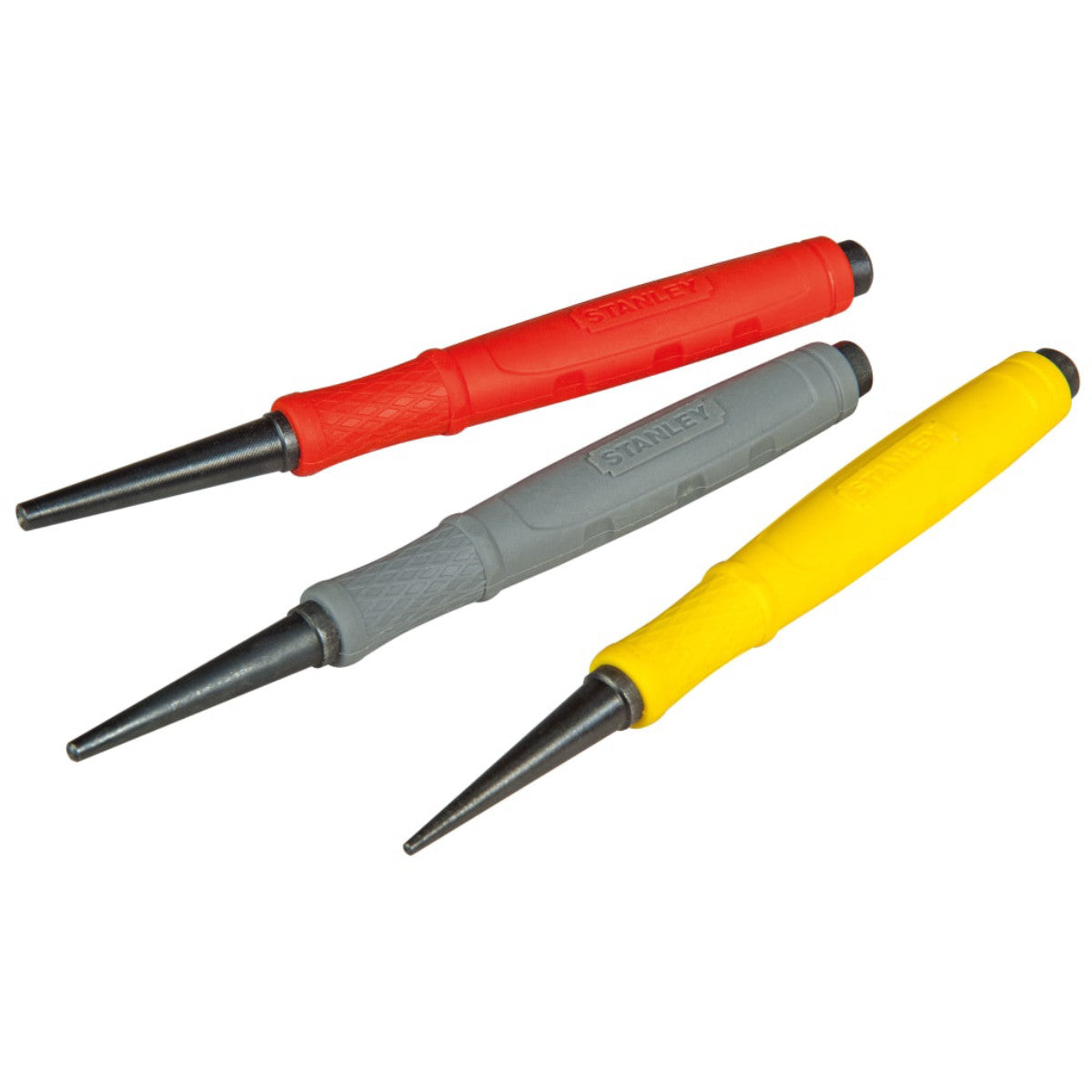 STANLEY Hand Tools DynaGrip Nail Punch Set, 3 Piece STA058930