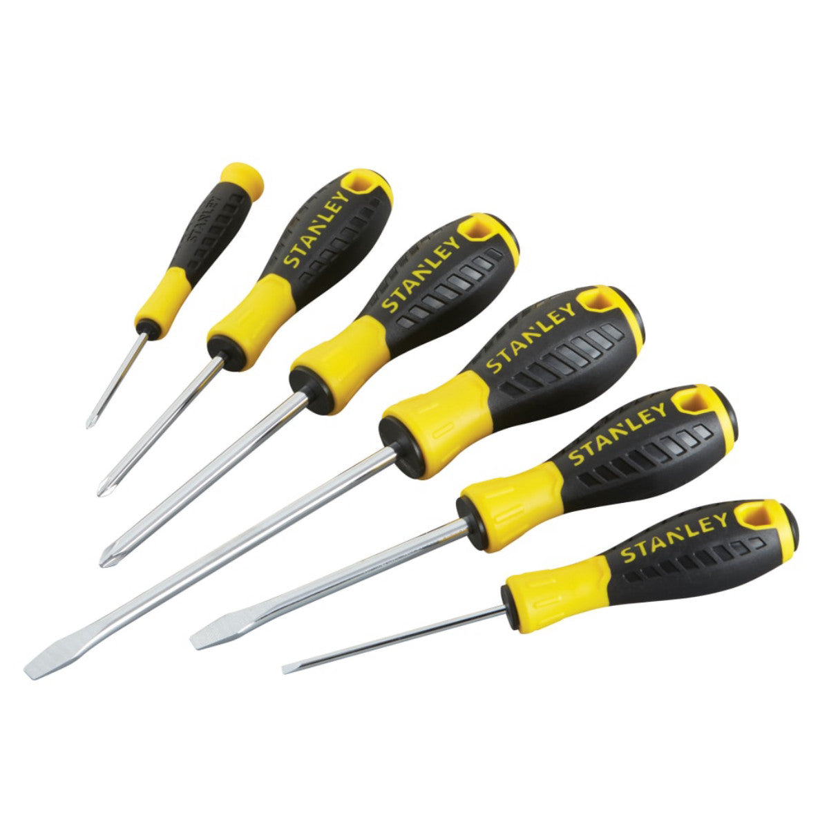 STANLEY Hand Tools 0-60-208 Essential Screwdriver Set, 6 Piece STA060208
