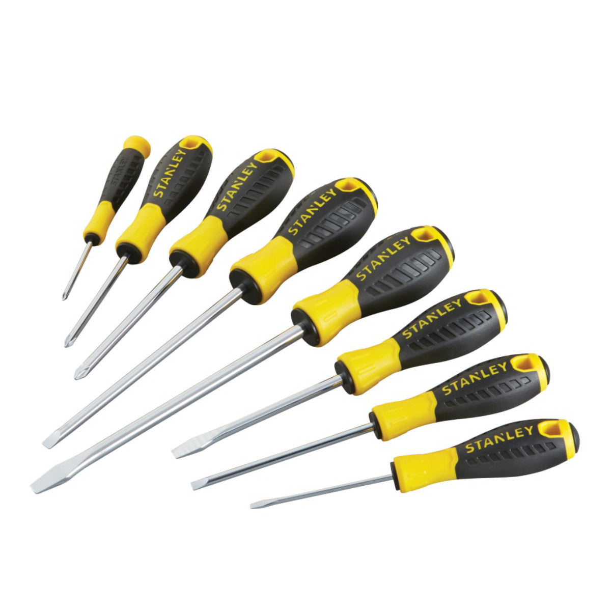 STANLEY Hand Tools 0-60-210 Essential Screwdriver Set, 8 Piece STA060210