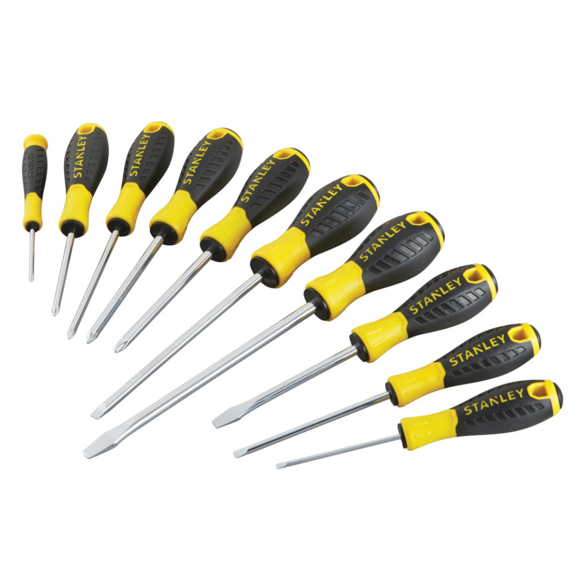 STANLEY Hand Tools 0-60-211 Essential Screwdriver Set, 10 Piece STA060211