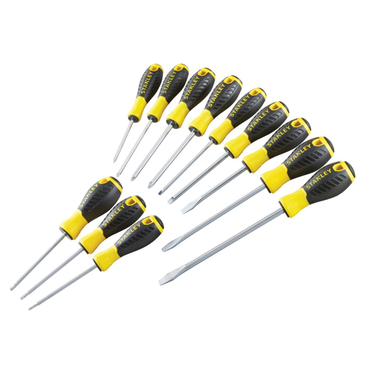 STANLEY Hand Tools 0-60-212 Essential Screwdriver Set, 12 Piece STA060212