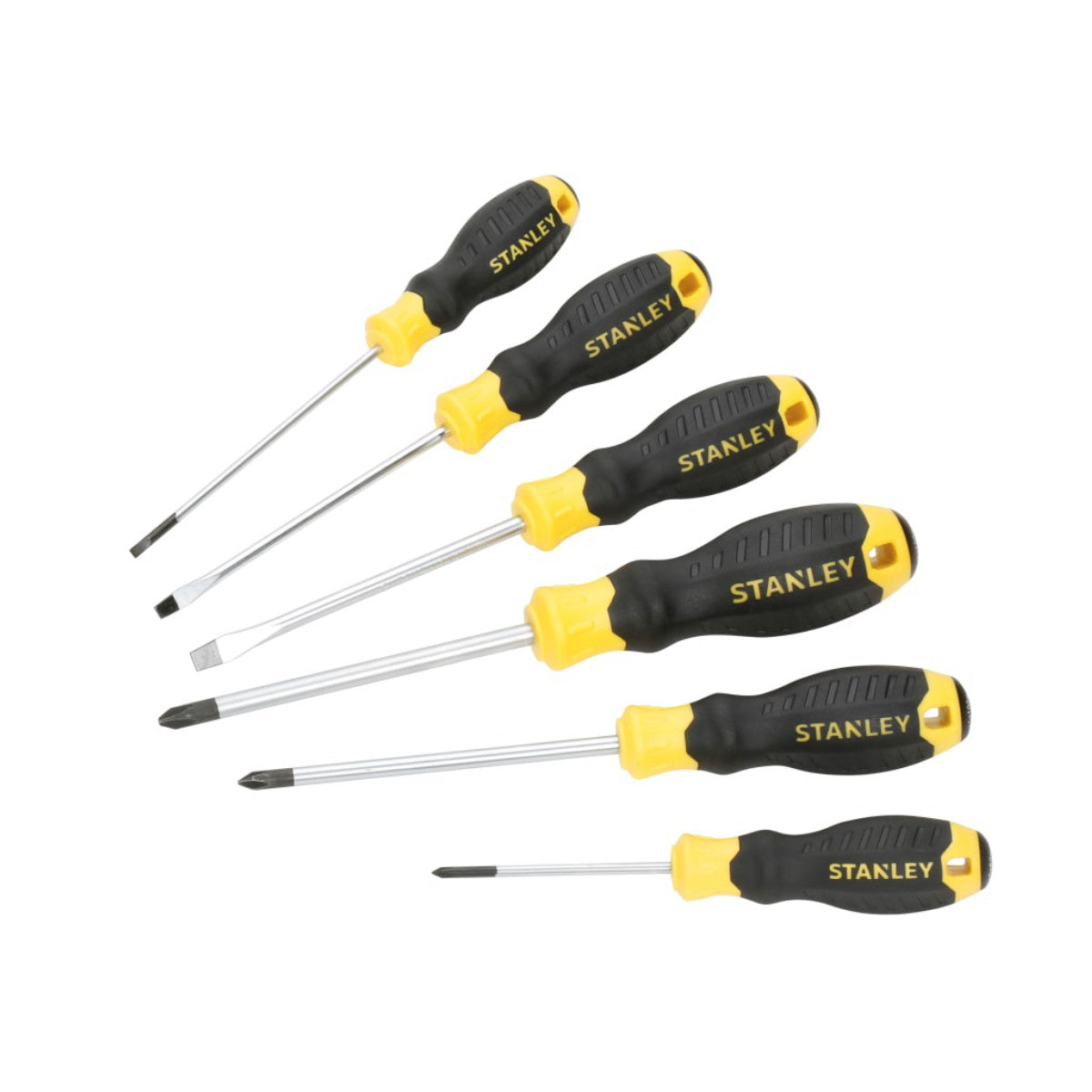 STANLEY Hand Tools CUSHION GRIP Screwdriver Set, 6 Piece STA062151