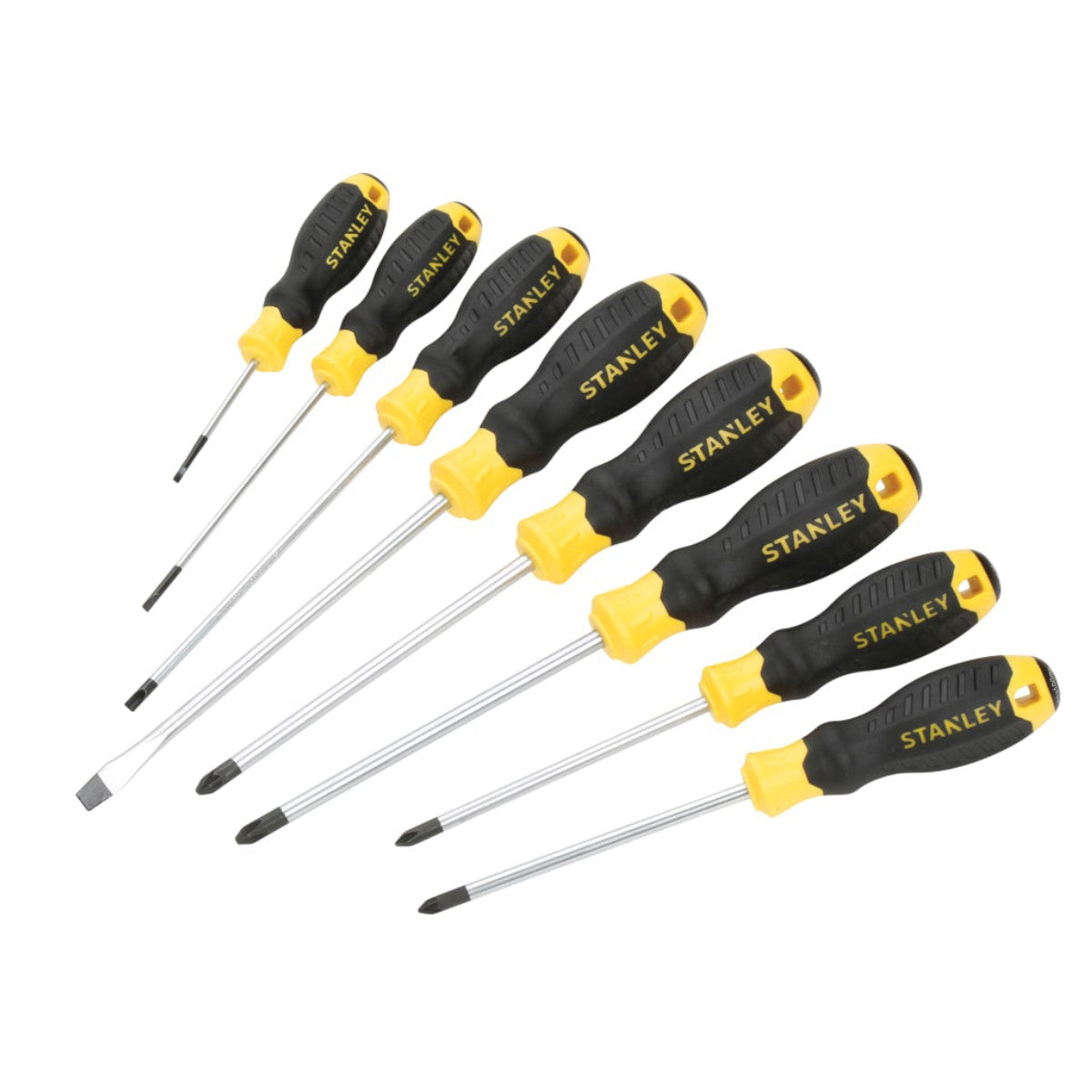 STANLEY Hand Tools Cushion Grip Screwdriver Set, 8 Piece STA062153