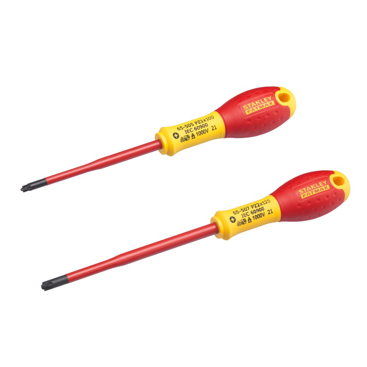 STANLEY Hand Tools FatMax VDE Insulated Borneo PZ Scewdriver Set, 2 Piece STA062649