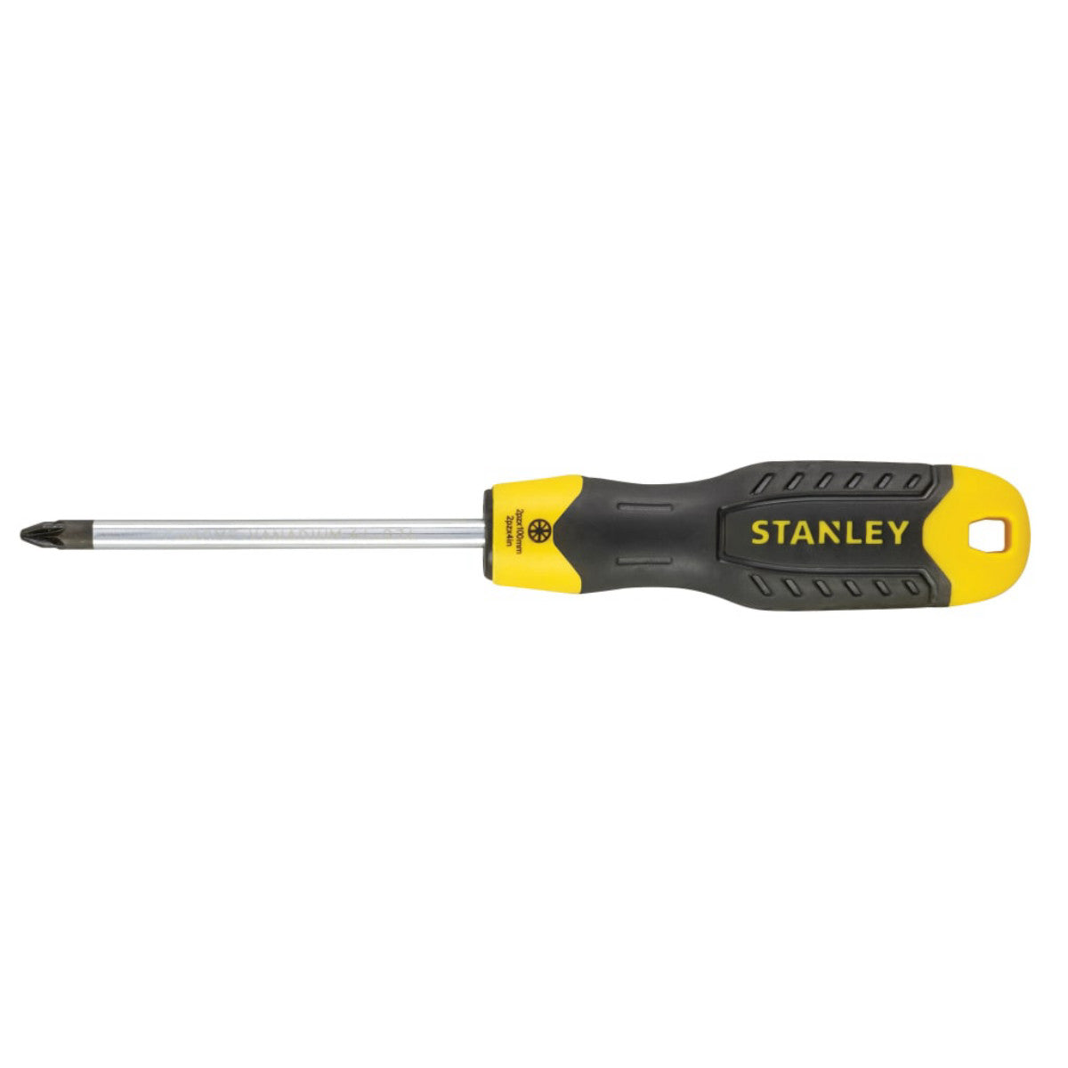 STANLEY Hand Tools Cushion Grip Screwdriver Pozidriv Tip PZ2 x 100mm STA064974