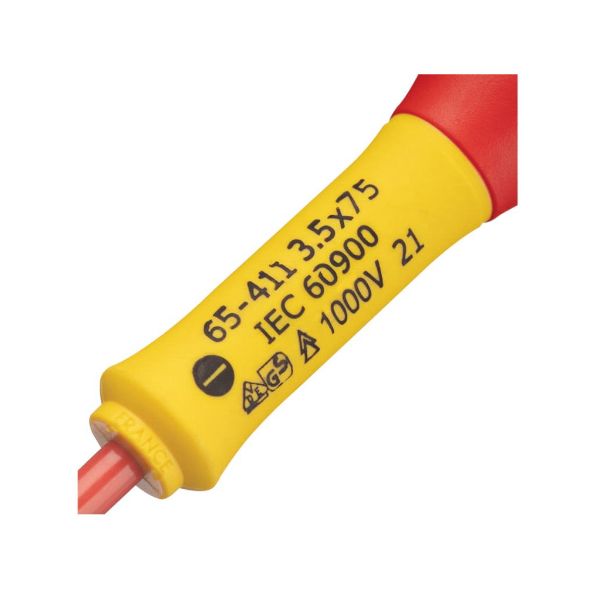 STANLEY Hand Tools FatMax VDE Insulated Screwdriver Parallel Tip 3.5 x 75mm STA065411