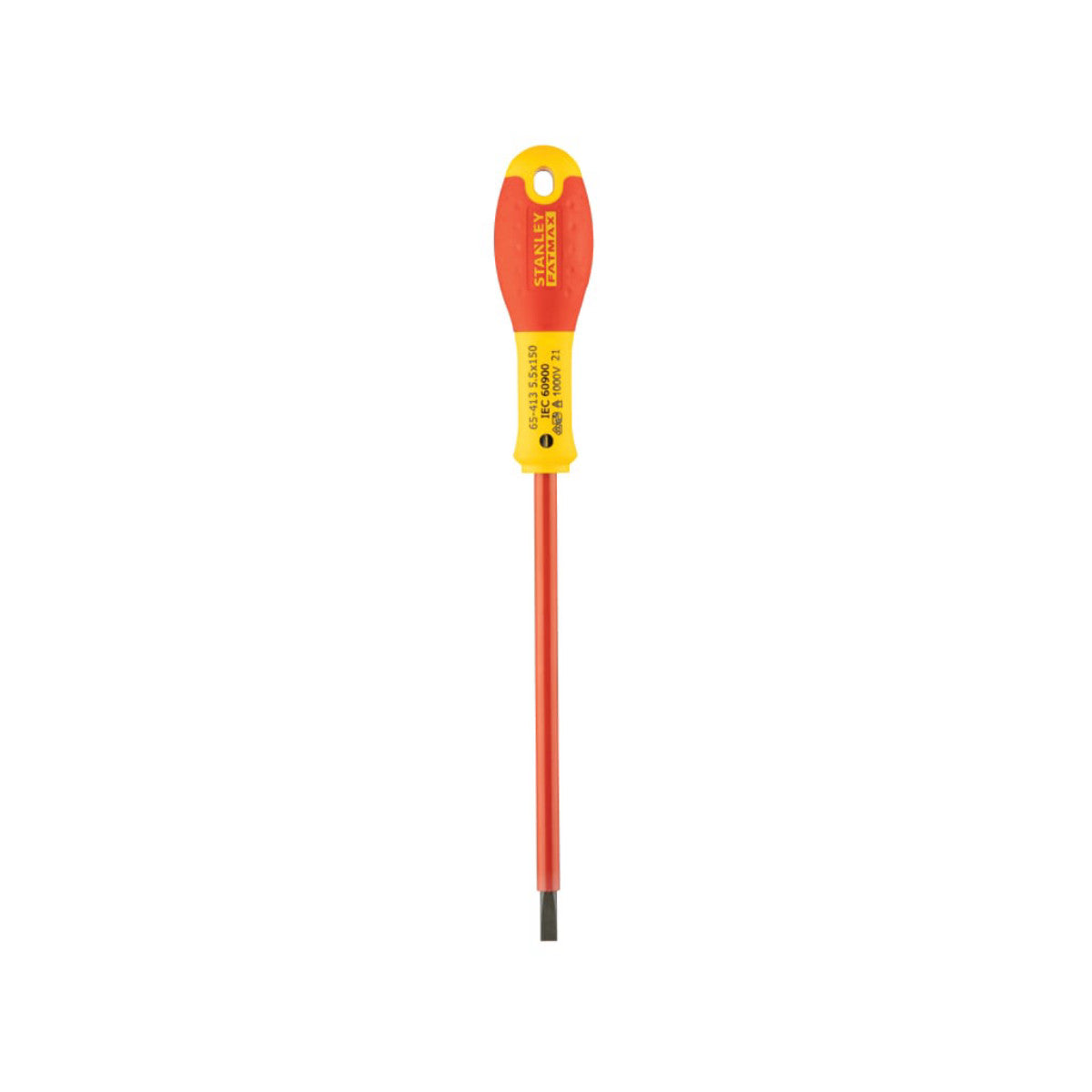 STANLEY Hand Tools FatMax VDE Insulated Screwdriver Parallel Tip 5.5 x 150mm STA065413