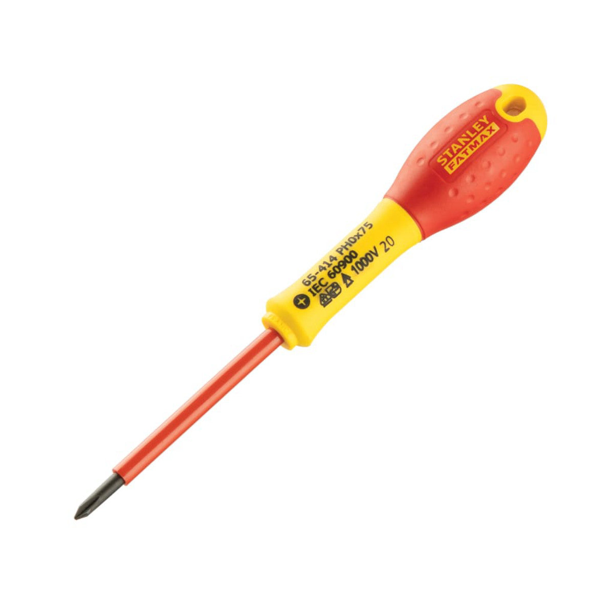 STANLEY Hand Tools FatMax VDE Insulated Screwdriver Phillips Tip PH0 x 75mm STA065414