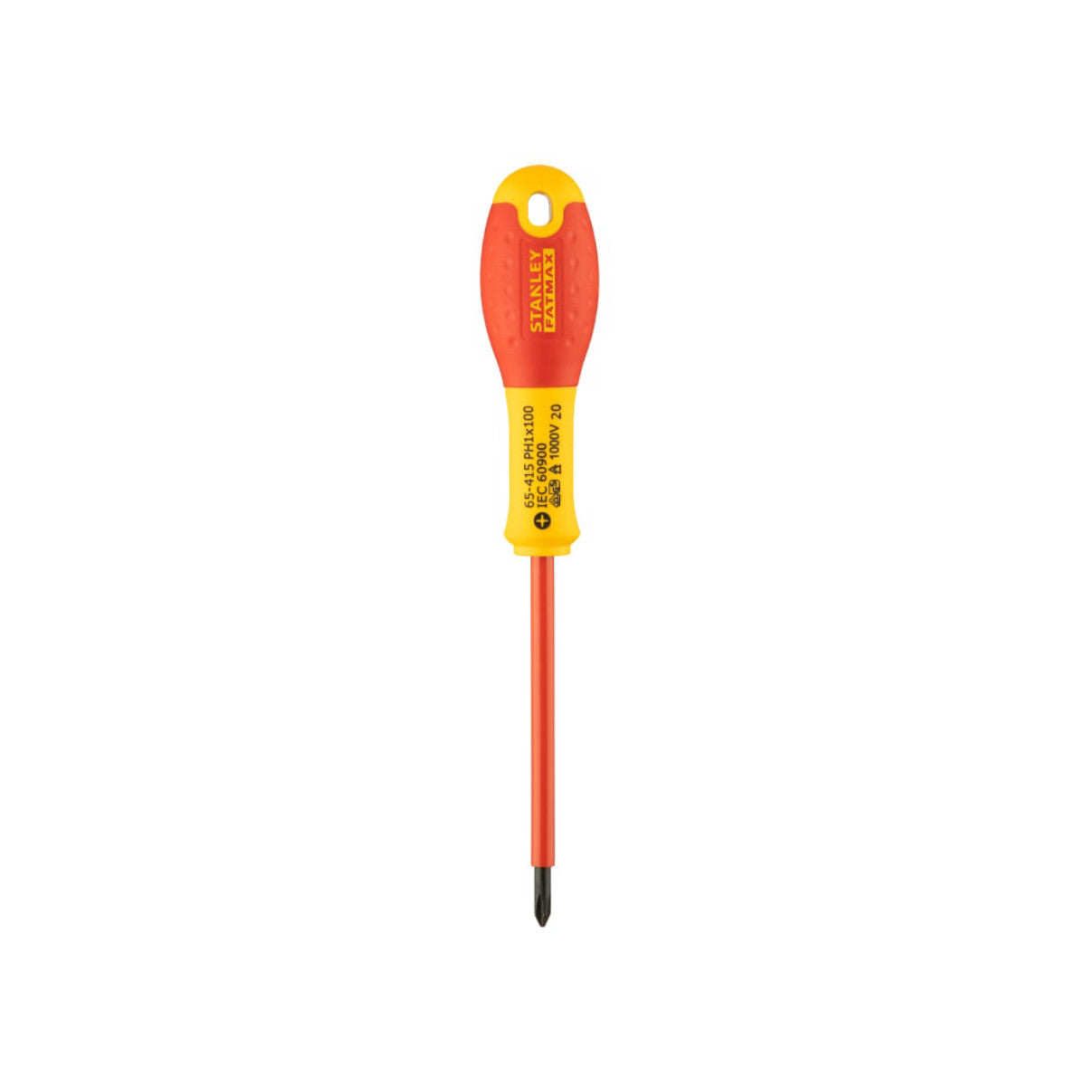 STANLEY Hand Tools FatMax VDE Insulated Screwdriver Phillips Tip PH1 x 100mm STA065415