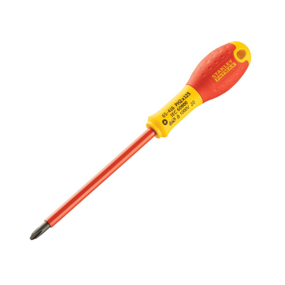 STANLEY Hand Tools FatMax VDE Insulated Screwdriver Phillips Tip PH2 x 125mm STA065416
