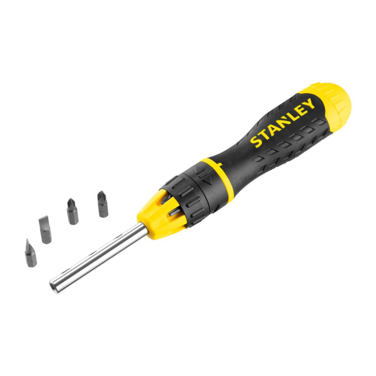 STANLEY Hand Tools Multibit Ratchet Screwdriver &10 Bits STA068010