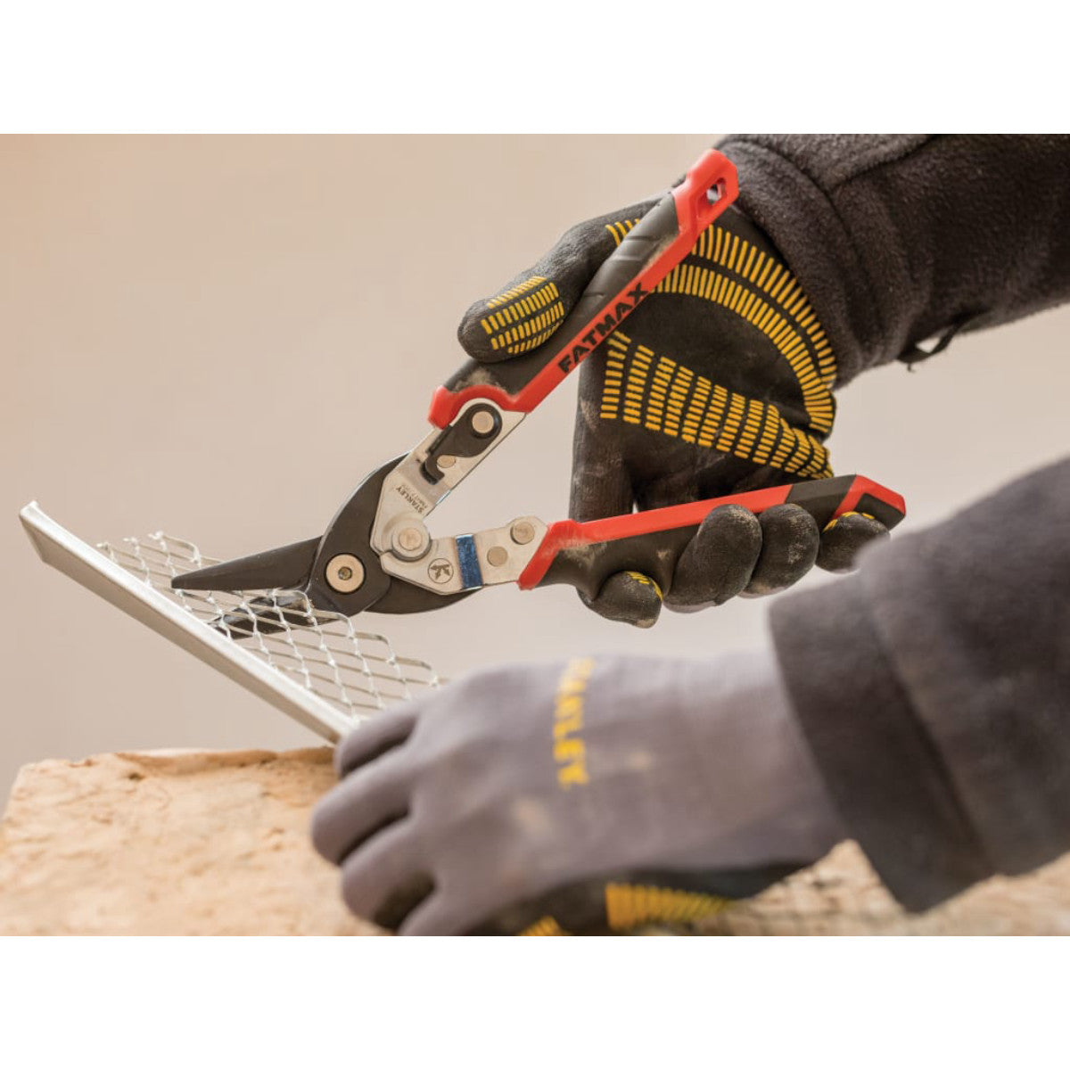 STANLEY Hand Tools FatMax Red Ergo Aviation Snips Left Cut 250mm (10in) STA073755