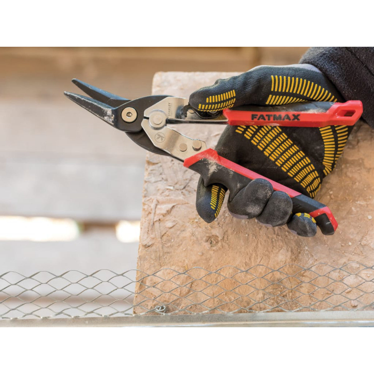 STANLEY Hand Tools FatMax Red Ergo Aviation Snips Left Cut 250mm (10in) STA073755