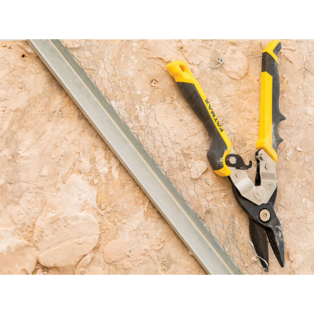 STANLEY Hand Tools FatMax Yellow Ergo Aviation Snips Straight Cut 250mm (10in) STA073756