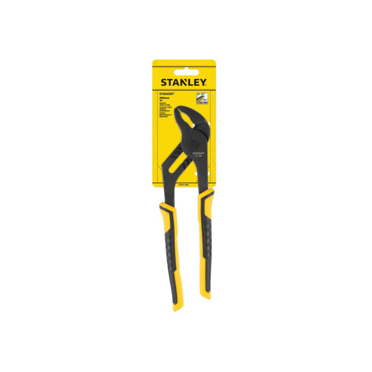 STANLEY Hand Tools ControlGrip Groove Joint Pliers 250mm STA074361