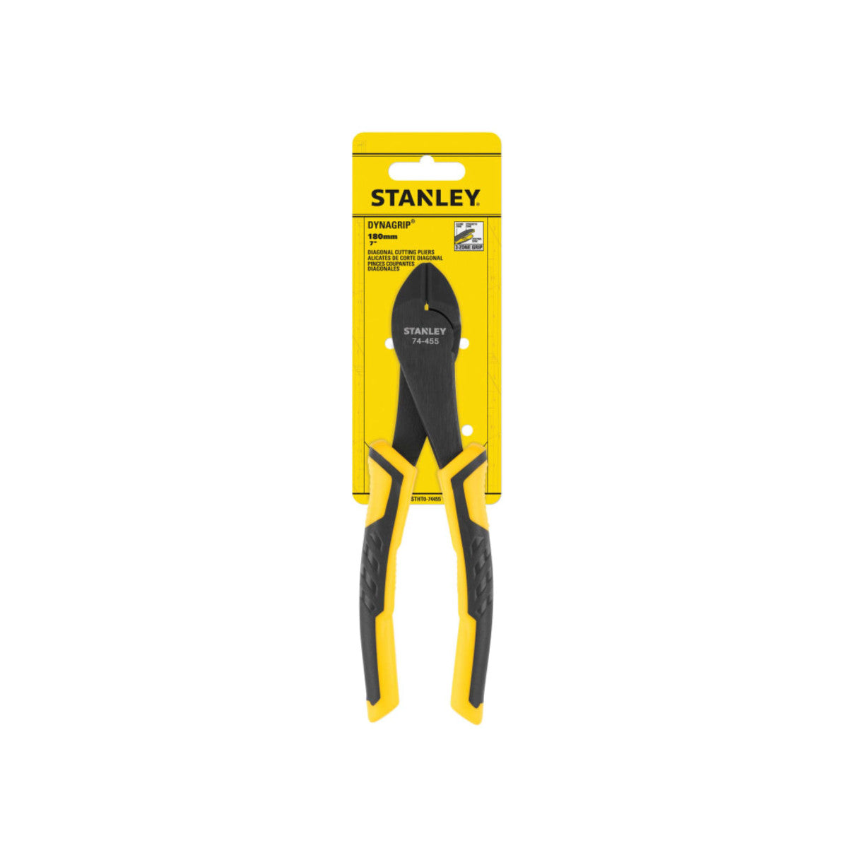 STANLEY Hand Tools ControlGrip Diagonal Cutting Pliers 180mm (7in) STA074455