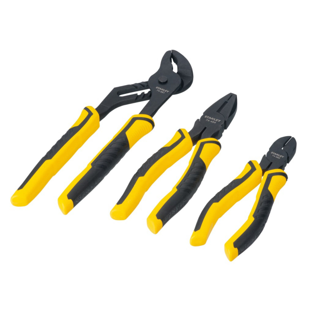 STANLEY Hand Tools ControlGrip Pliers Set, 3 Piece STA074471