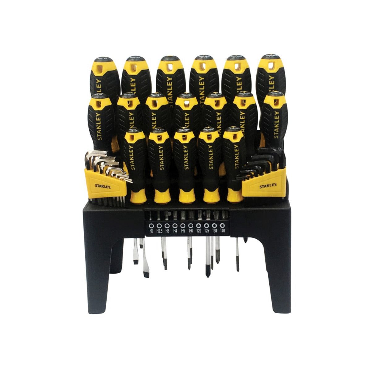 STANLEY Hand Tools Screwdriver Set in Rack, 44 Piece STA074958