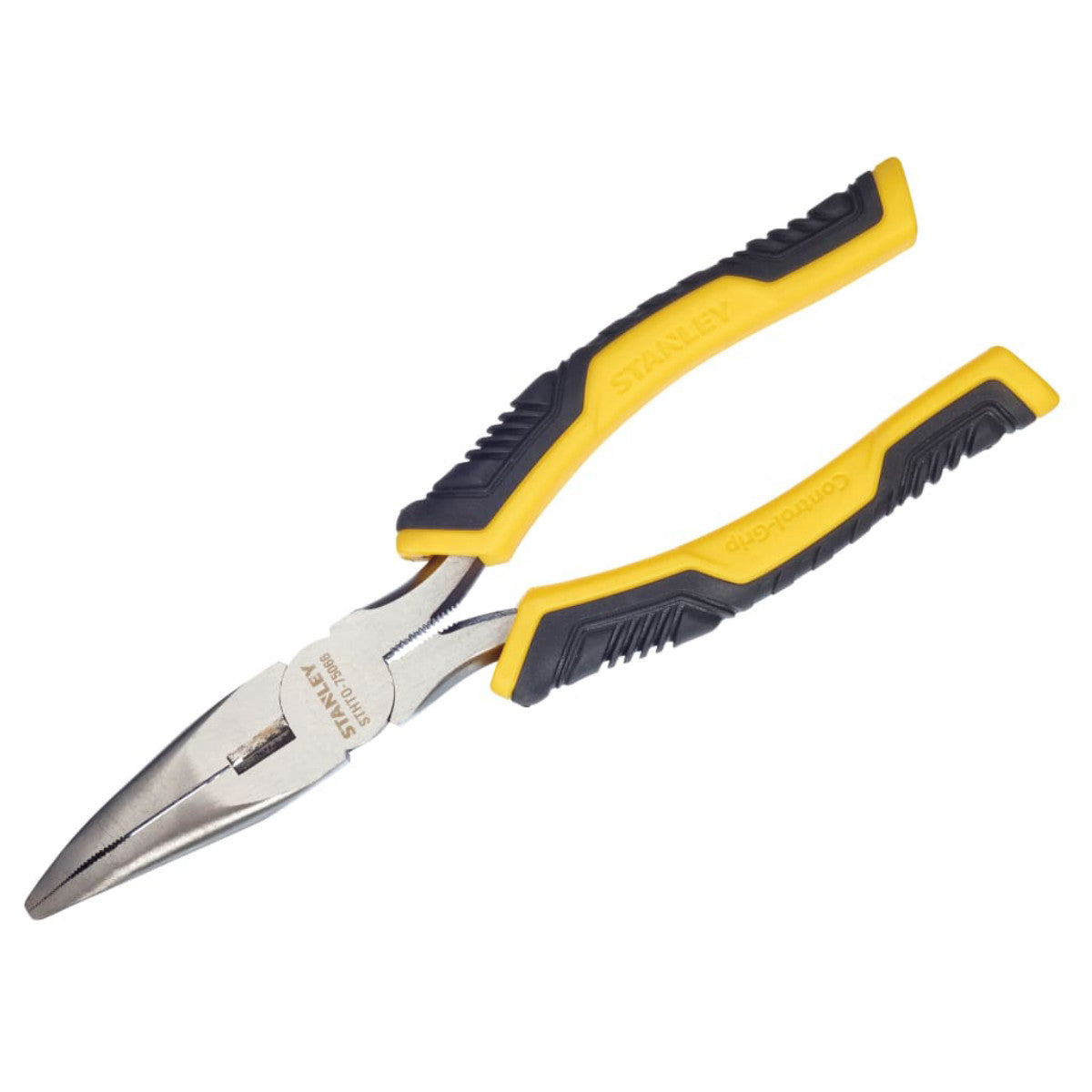 STANLEY Hand Tools ControlGrip Long Bent Nose Pliers 150mm (6in) STA075065