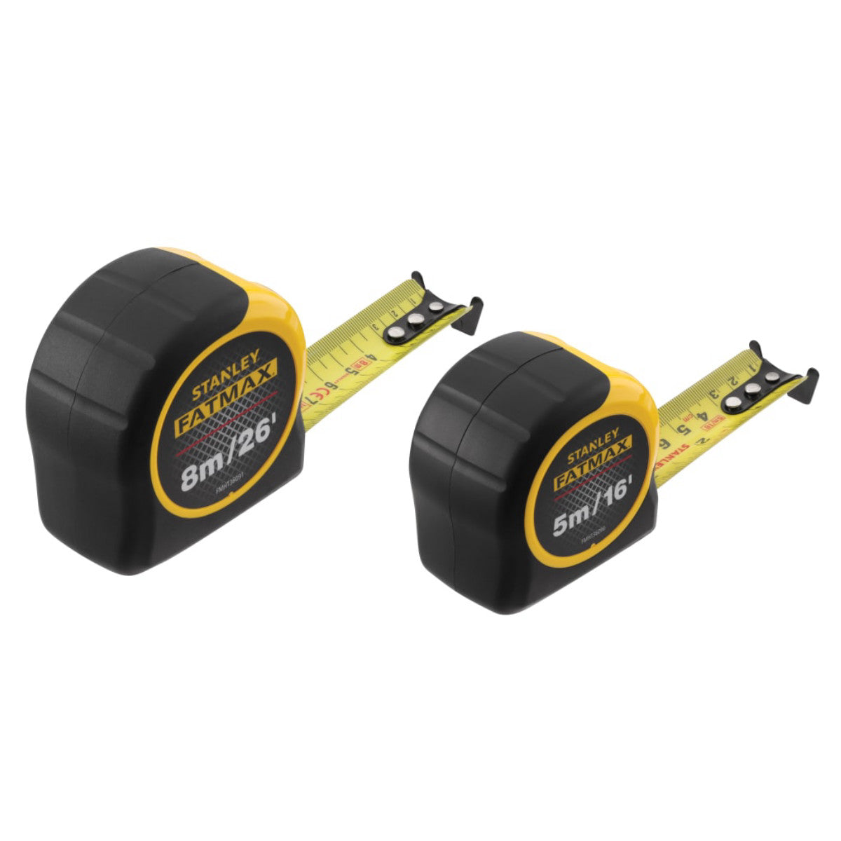 STANLEY Hand Tools FatMax Classic Tape Twin Pack 5m/16ft + 8m/26ft (Width 32mm) STA081745