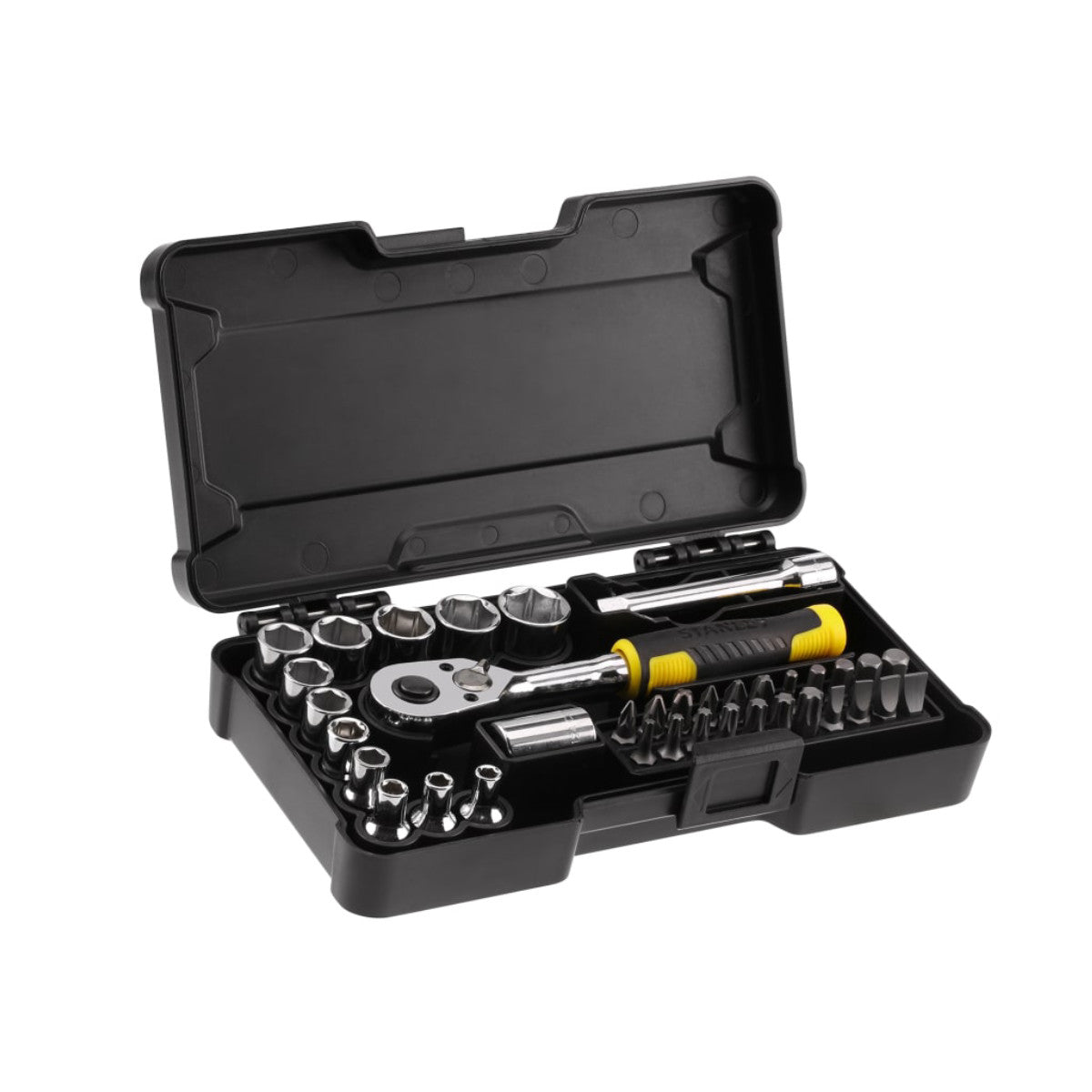 STANLEY Hand Tools 1/4in Compact Socket Set, 37 Piece STA082672