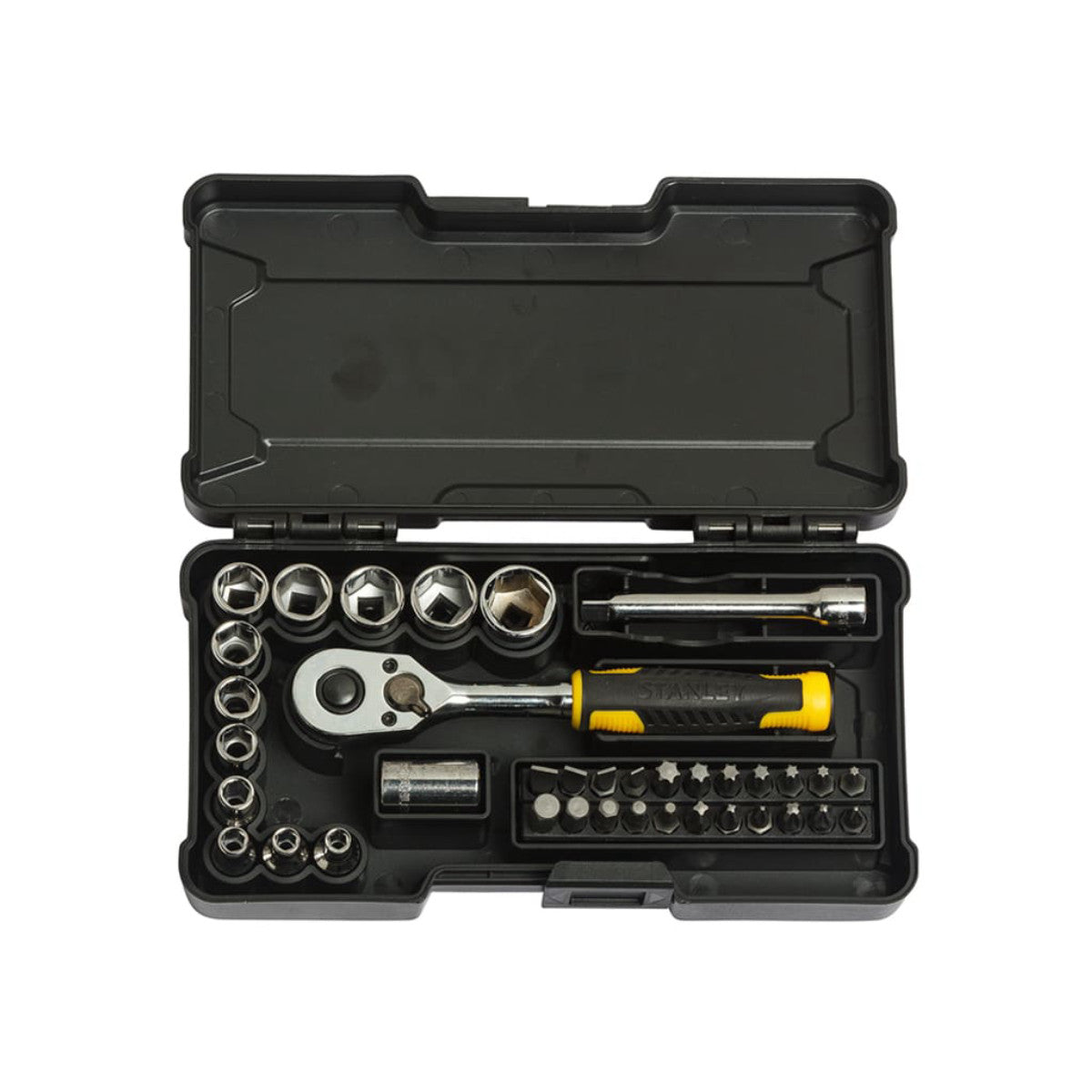 STANLEY Hand Tools 1/4in Compact Socket Set, 37 Piece STA082672